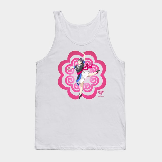 Hmong Girl Dancer PINK Tank Top by VANH